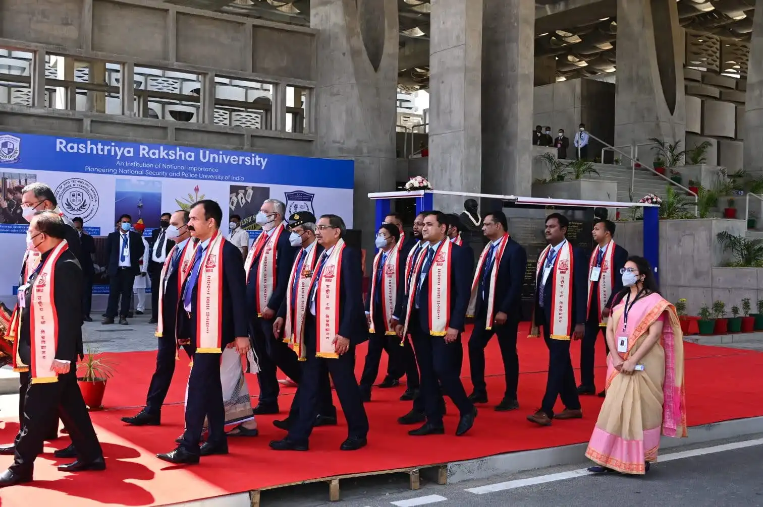 Dr. J.R. Gaur reaching Rastriya Raksha University banner-image5