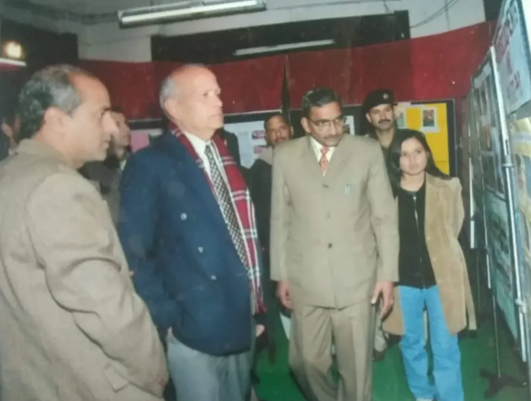 Dr. J.R. Gaur at an Exibition 